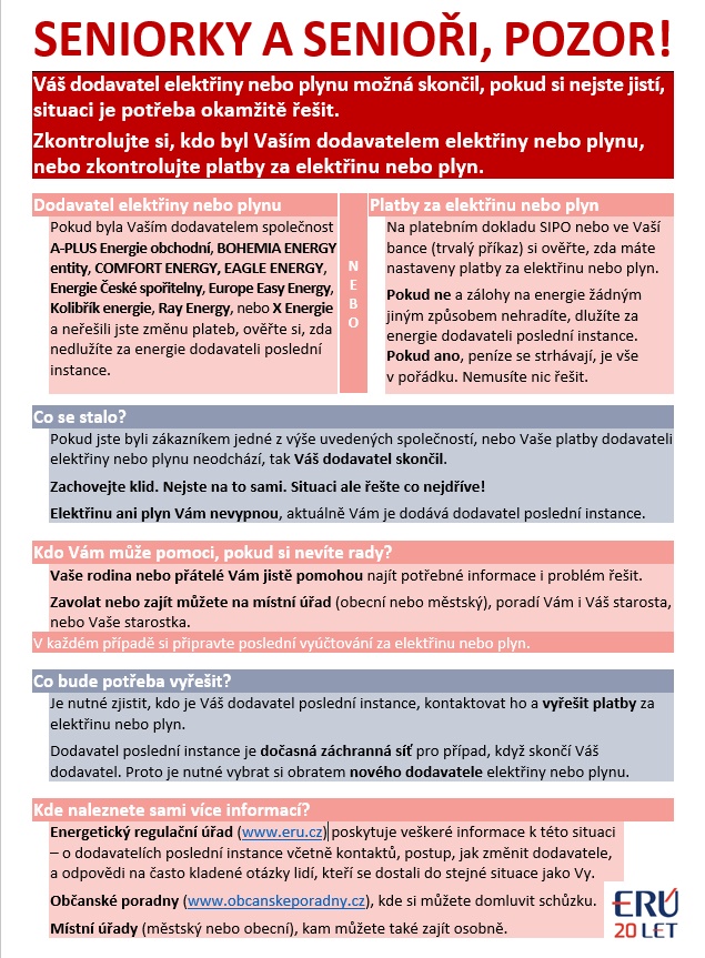 Pomoc seniorům s energiemi
