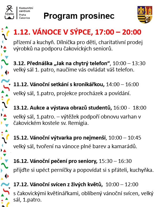 program prosinec program prosinec