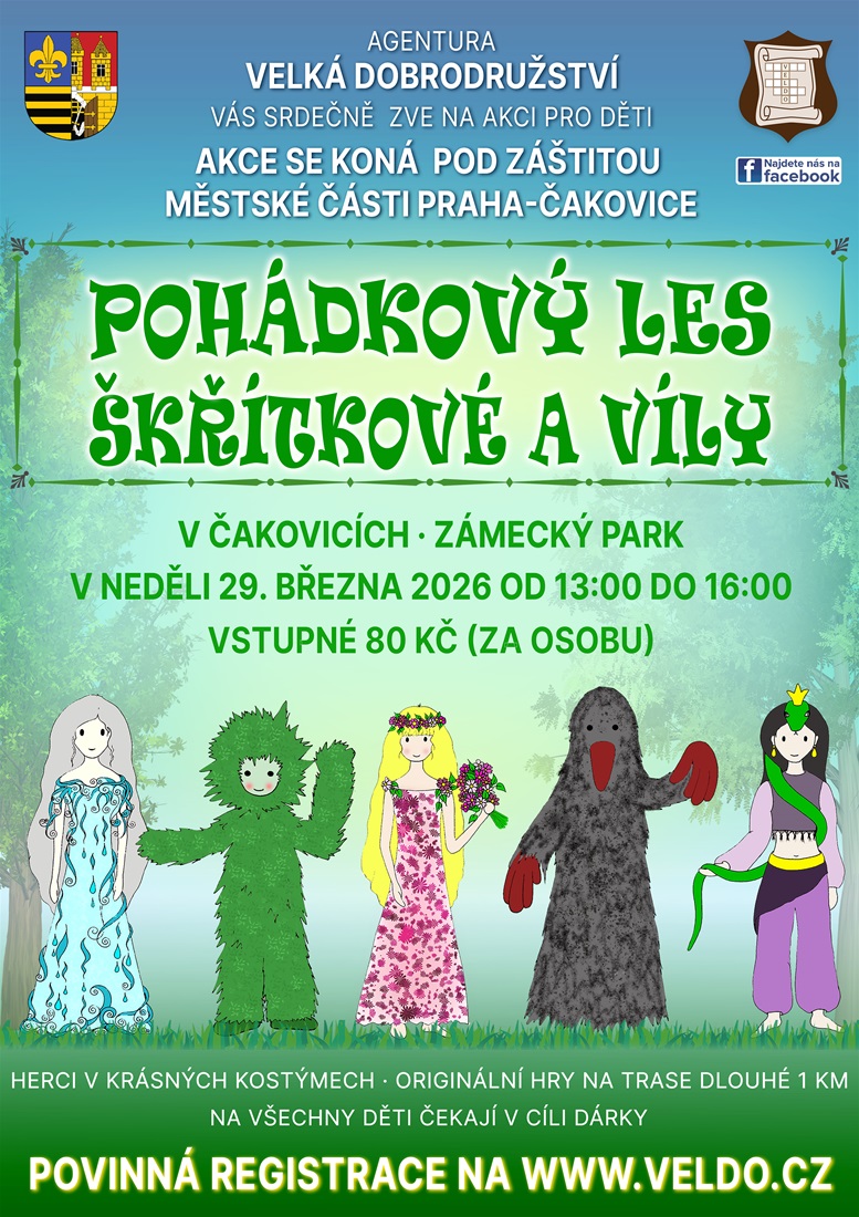 Pohádkový les skřítkové a víly