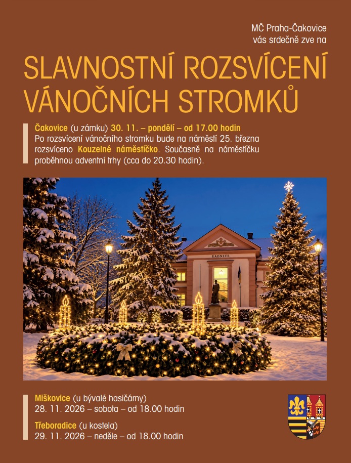 Slavnostní rozsvícení vánočních stromků