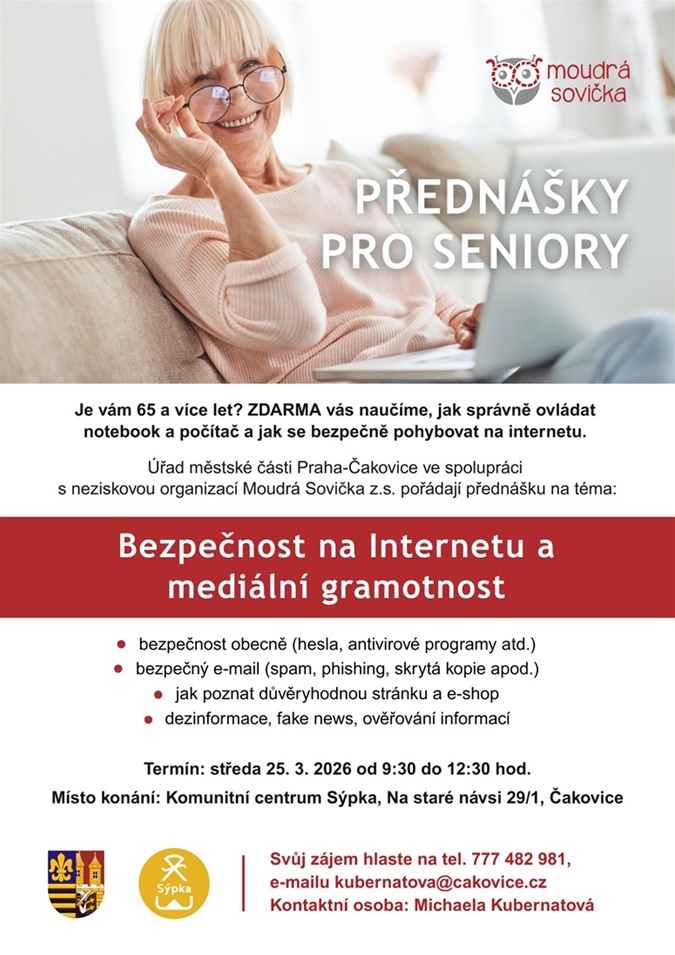 Semináře pro seniory zdarma - Aplikace a jak na ně